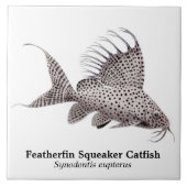 Carreau Tuile de poisson-chat de Synodontis Eupterus (Devant)