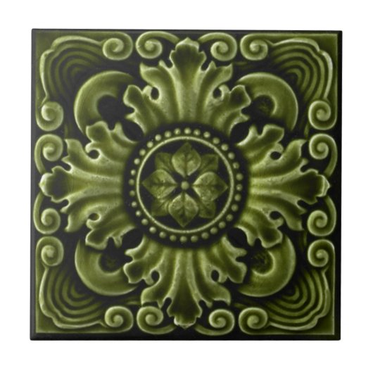 Carreau Tuile de reproduction d'antiquité du (Devant)