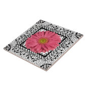 Carreau Tuile de rose de marguerite de Gerbera (Côté)