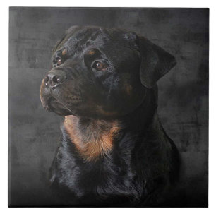 Carreau Tuile de rottweiler