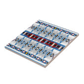 Carreau Tuile de Sioux de Natif américain (Côté)