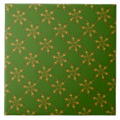 Carreau Tuile de snowflake or (Devant)