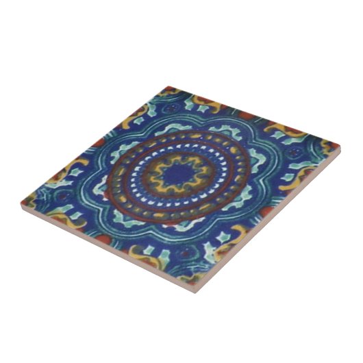 Carreau Tuile de style Talavera mexicain (Côté)