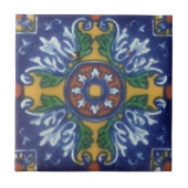 Carreau Tuile de style Talavera mexicain (Devant)
