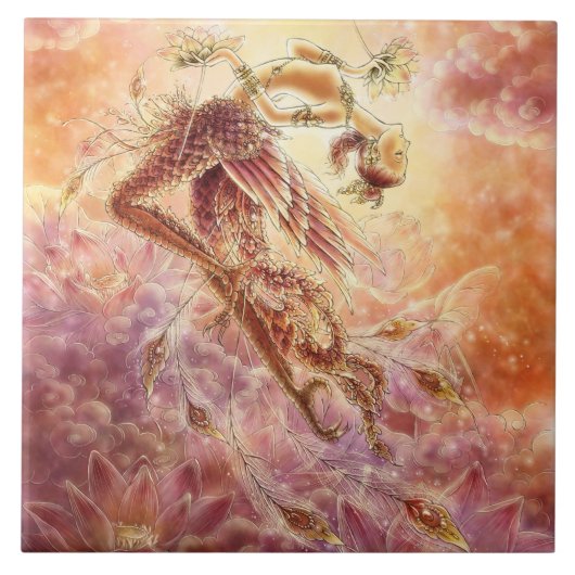 Carreau Tuile de Thep Kinnaree (Devant)