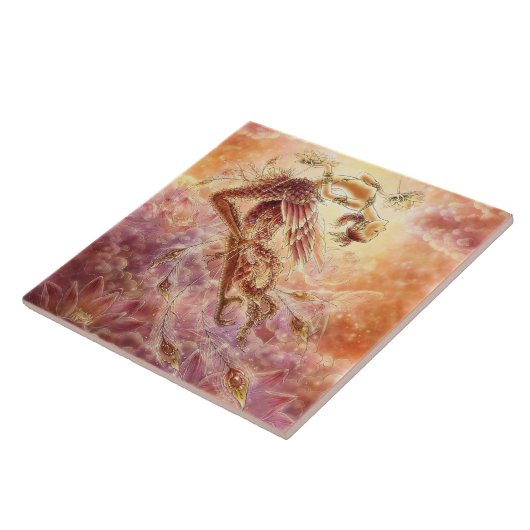 Carreau Tuile de Thep Kinnaree (Côté)