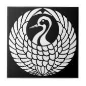 Carreau Tuile de Tsuru Crane (Devant)