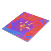 Carreau Tuile de tulipe fluorescente (Côté)