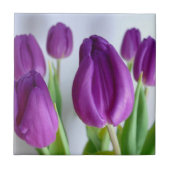 Carreau Tuile de tulipe violette (Devant)