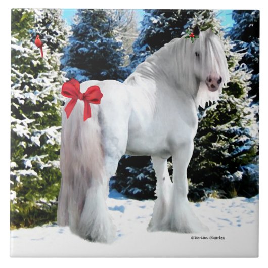 Carreau Tuile de vacances de "Noel" (Devant)