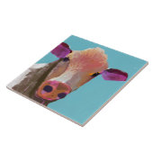 Carreau Tuile de vache en céramique (6 carrés) (Côté)