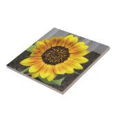 Carreau Tuile décorative de grand tournesol (Côté)