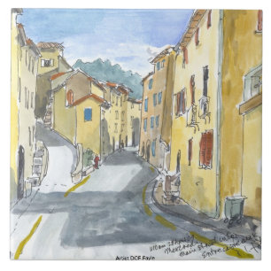 Carreau Tuile décorative de Streetscape de la France