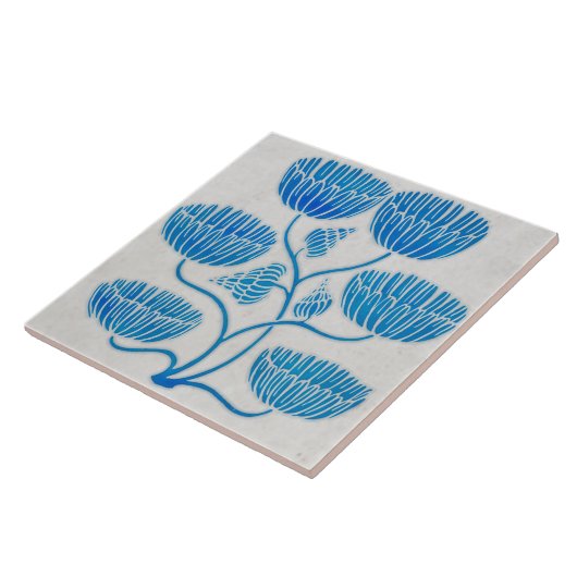 Carreau Tuile décorative en céramique Indigo (Côté)