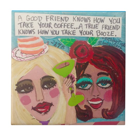 Carreau Tuile/dessous de verre/trivet (Devant)