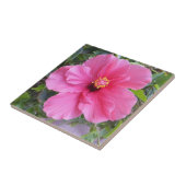 Carreau Tuile d'Hibiscus rose (Côté)