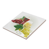 Carreau Tuile d'impression de raisins de cuve (Côté)