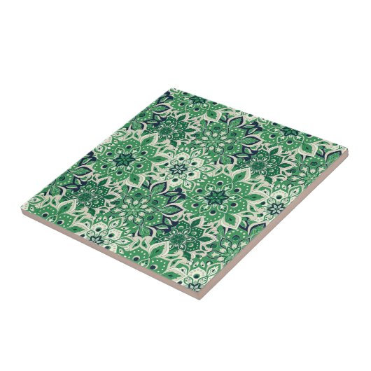 Carreau Tuile d'impression Mandala (Côté)