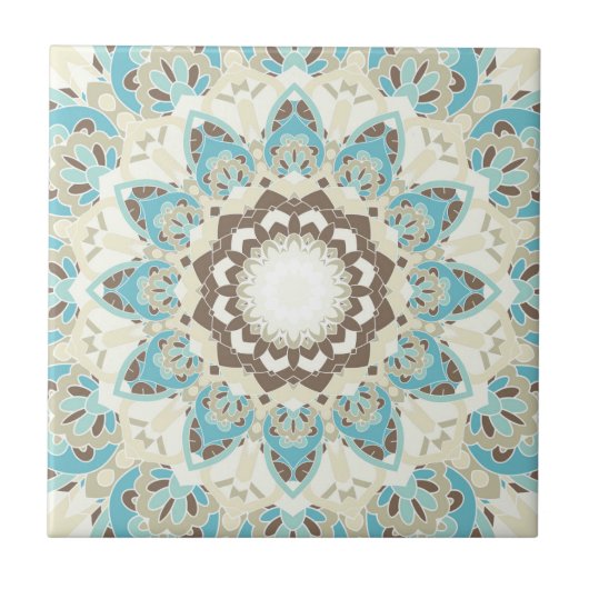 Carreau Tuile d'impression Mandala (Devant)