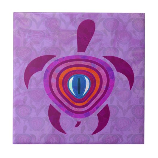 Carreau Tuile d'oeil pourpre (Devant)