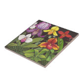 Carreau Tuile d'orchidées de Madame pantoufle de (Côté)