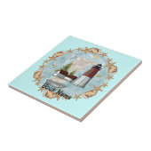 Carreau Tuile du phare de Rhode Island Shells (Côté)