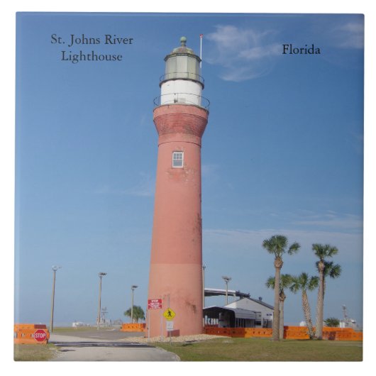 Carreau Tuile du phare de St. Johns River (Devant)