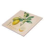 Carreau Tuile en céramique d'accent de fruit de citron, (Côté)