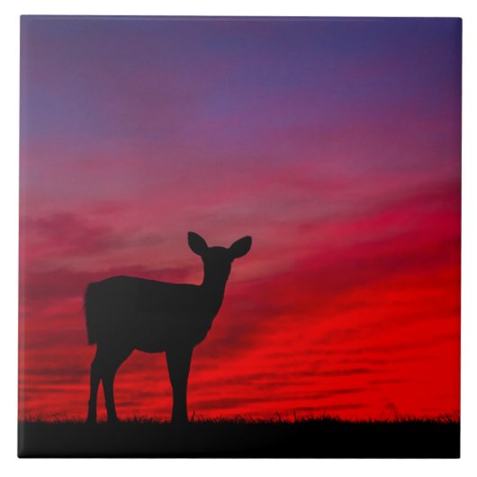 Carreau Tuile en céramique de Baby Deer (Devant)