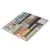 Carreau Tuile en céramique de collection de magazines Phra (Côté)