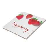 Carreau Tuile en céramique de fraises (Côté)