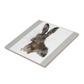 Carreau Tuile en céramique de photo de lièvres (Côté)