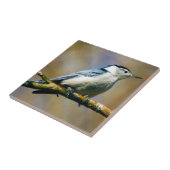 Carreau Tuile en céramique de photo de sittelle (Côté)