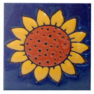 Carreau Tuile en céramique de photo de tournesol