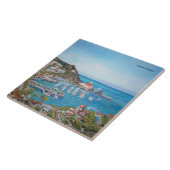 Carreau Tuile en céramique de photo d'île de Catalina (Côté)
