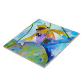 Carreau Tuile en céramique de poisson rouge (6 carrés) (Côté)