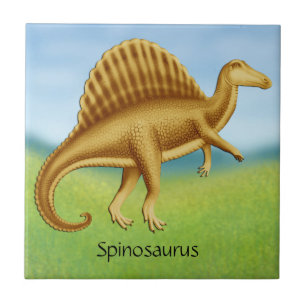 Carreau Tuile en céramique de Spinosaurus Dinosaur préhi