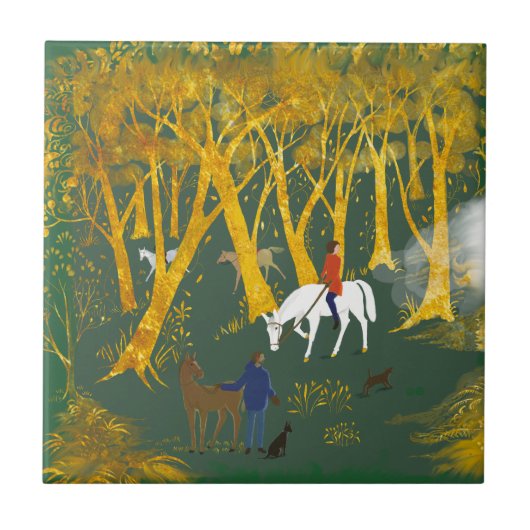 Carreau Tuile en céramique décorative (Devant)