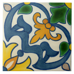 Carreau Tuile en céramique décorative espagnole de photo