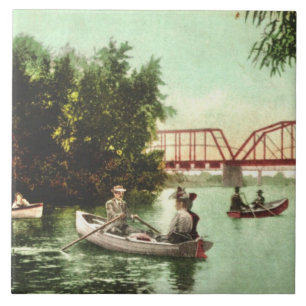 Carreau Tuile en céramique du fleuve russe