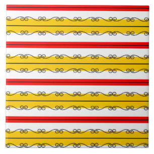 Carreau Tuile en céramique espagnole Stripe