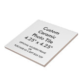 Carreau Tuile en céramique faite sur commande 4,25" de (Côté)