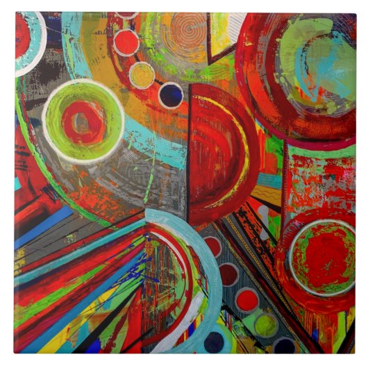 Carreau Tuile en céramique fracturée 6 x 6 (Devant)