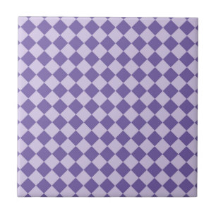 Carreau Tuile en céramique Motif de damier violet