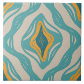 Carreau Tuile en céramique motif vintage et rétro (Devant)