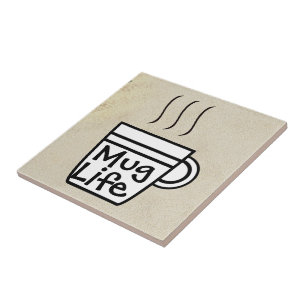 Carreau Tuile en céramique Mug Life