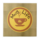 Carreau Tuile en céramique Mug Life (Devant)