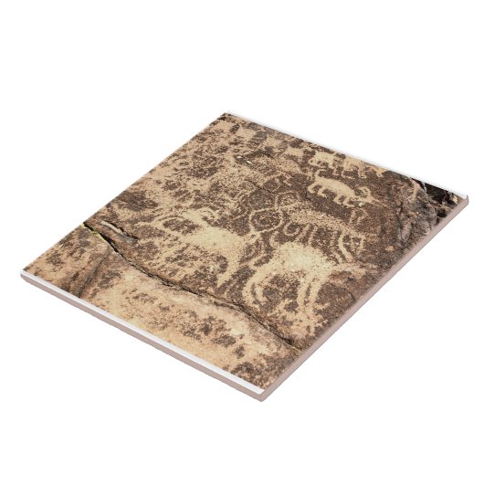 Carreau Tuile en céramique Petroglyph Hieroglyph Sud-Ouest (Côté)