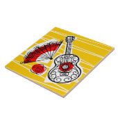 Carreau Tuile en céramique Souvenirs d'Espagne (Côté)