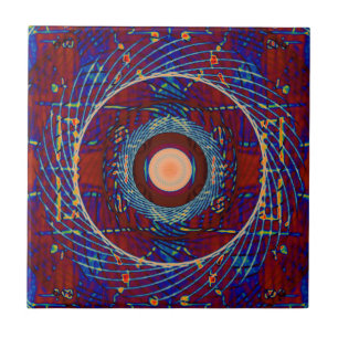 Carreau Tuile en céramique (velours rouge vixen)
